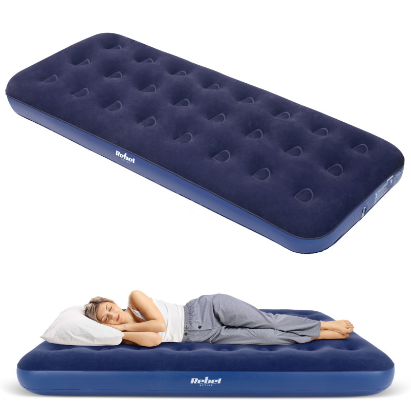 Materac dmuchany jednoosobowy REBEL ACTIVE, 191 x 73 x 22 cm