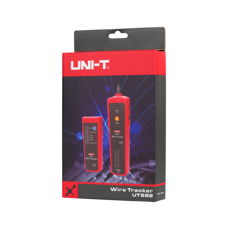Miernik - szukacz par przewodów z testerem kabli RJ-45 Uni-T UT682