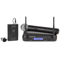 Mikrofon VHF 2 kanały WR-358LD (1 x mik. do ręki + 1x klip)