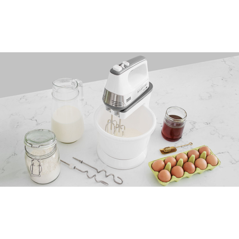 Mikser ręczny z misą obrotową 500W