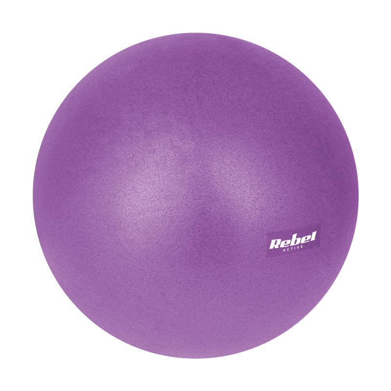 Mini piłka gimnastyczna do pilates rehabilitacyjna 25cm, kolor fioletowy, REBEL ACTIVE