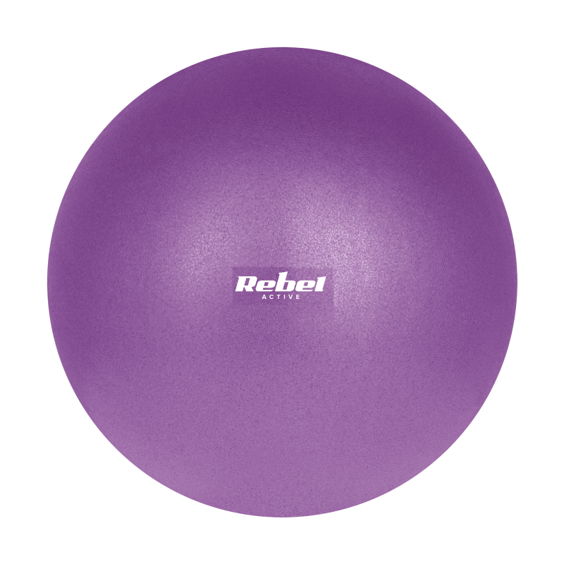 Mini piłka gimnastyczna do pilates rehabilitacyjna 25cm, kolor fioletowy, REBEL ACTIVE
