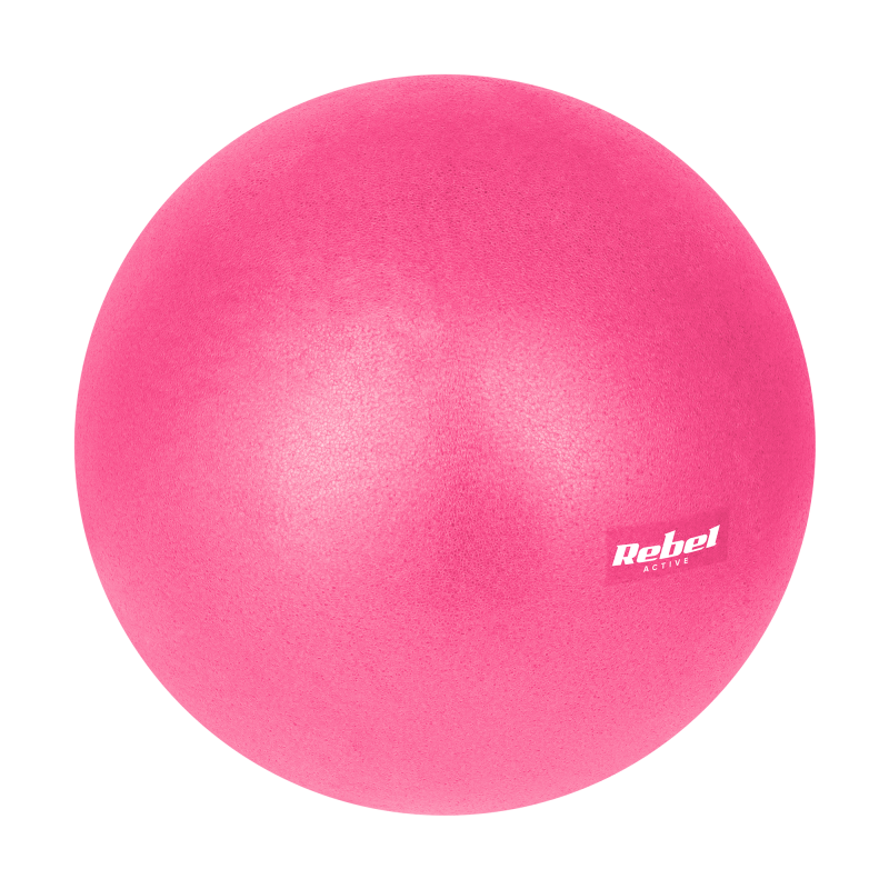 Mini piłka gimnastyczna do pilates rehabilitacyjna 25cm, kolor różowy, REBEL ACTIVE