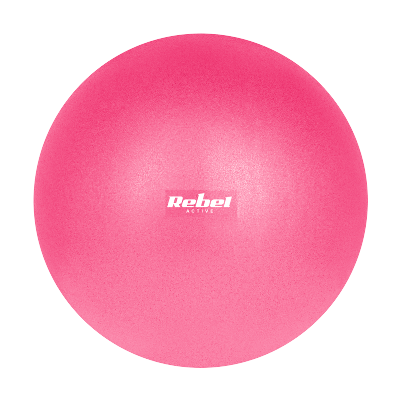 Mini piłka gimnastyczna do pilates rehabilitacyjna 25cm, kolor różowy, REBEL ACTIVE