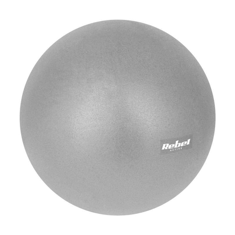 Mini piłka gimnastyczna do pilates rehabilitacyjna 25cm, kolor szary , REBEL ACTIVE
