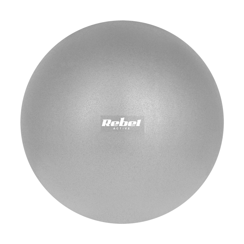 Mini piłka gimnastyczna do pilates rehabilitacyjna 25cm, kolor szary , REBEL ACTIVE