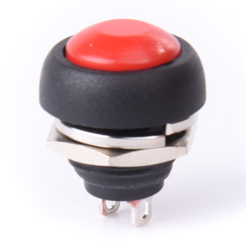 PRZYCISK CHWILOWY PBS-33 zwierny CZARNY