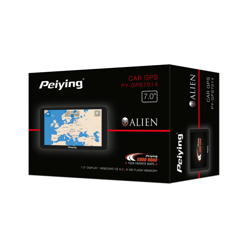 Nawigacja GPS Peiying Alien PY-GPS7014 + Mapa EU