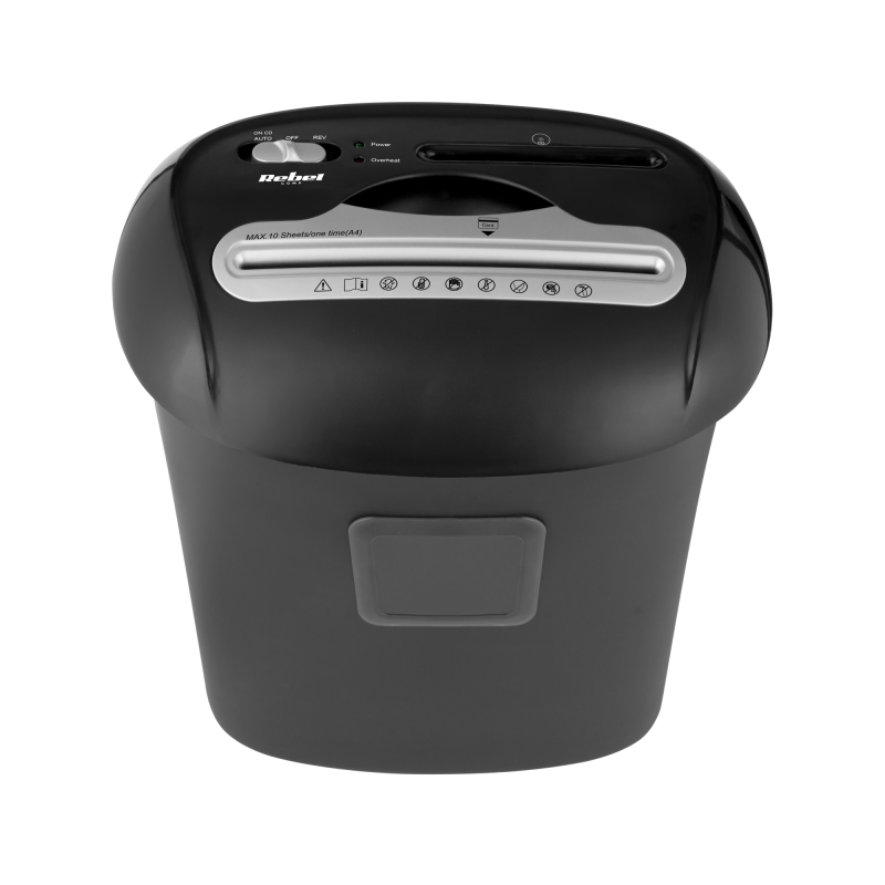 Niszczarka dokumentów REBEL, kart, CD z koszem 21 L