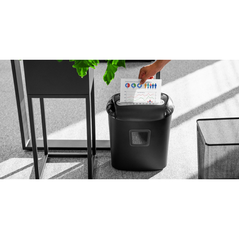 Niszczarka dokumentów REBEL, kart, CD z koszem 21 L