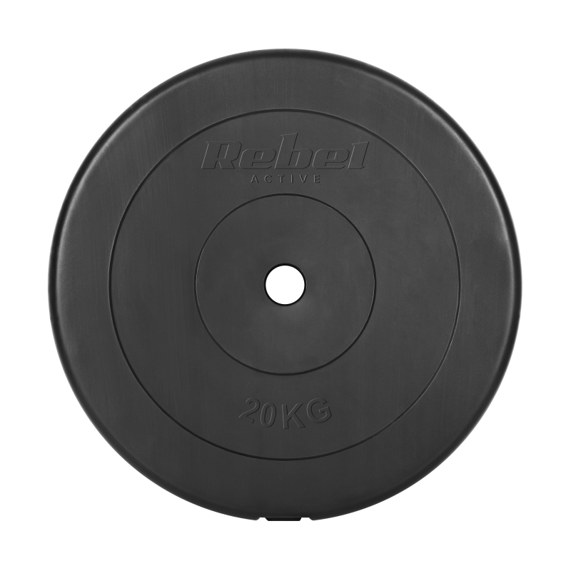 Obciążenie bitumiczne 20kg, otwór 31mm, talerz klasyczny, REBEL ACTIVE