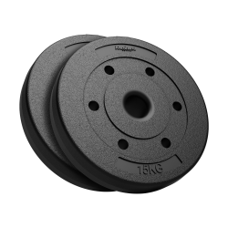 Obciążenie bitumiczne olimpijskie zestaw 2x15kg, otwór 51mm , REBEL ACTIVE