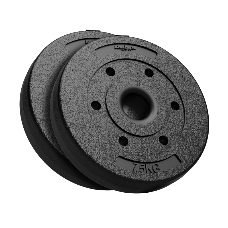 Obciążenie bitumiczne olimpijskie zestaw 2x7.5kg, otwór 51mm , REBEL ACTIVE