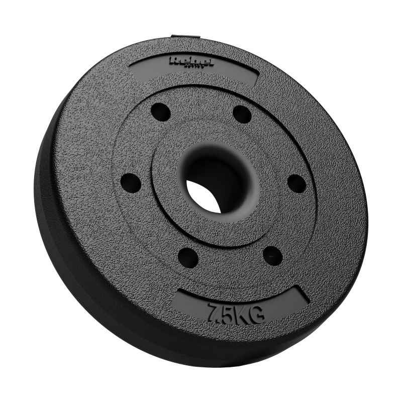 Obciążenie bitumiczne olimpijskie zestaw 2x7.5kg, otwór 51mm , REBEL ACTIVE