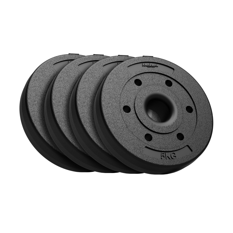 Obciążenie bitumiczne olimpijskie zestaw 4x5kg, otwór 51mm , REBEL ACTIVE