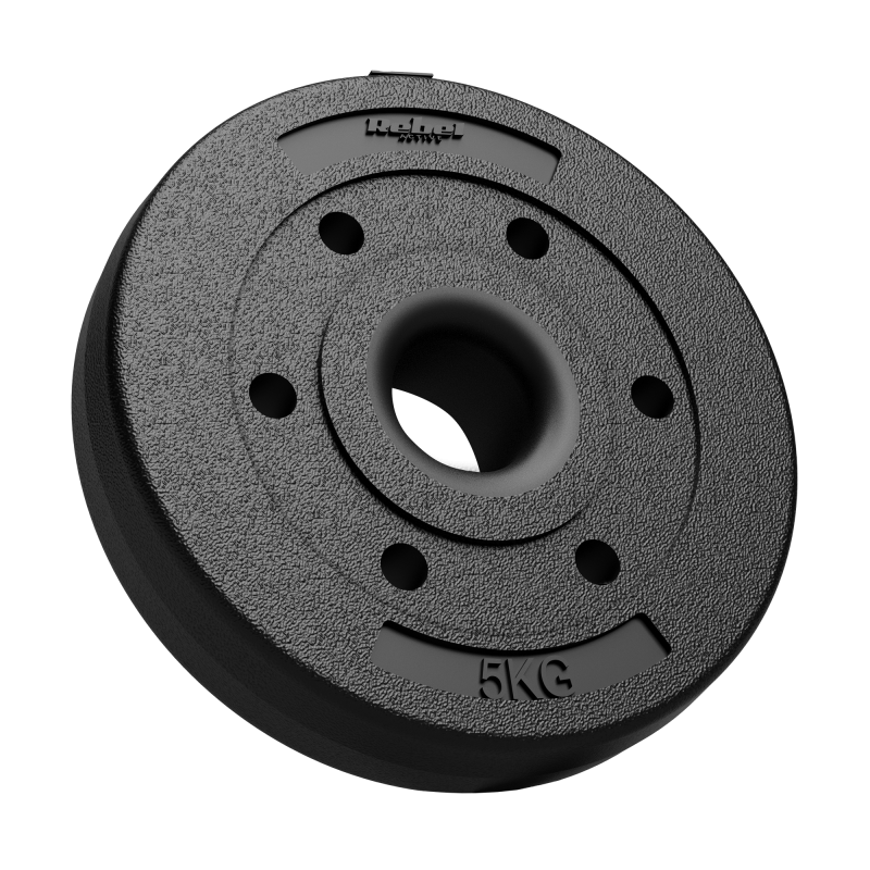 Obciążenie bitumiczne olimpijskie zestaw 4x5kg, otwór 51mm , REBEL ACTIVE