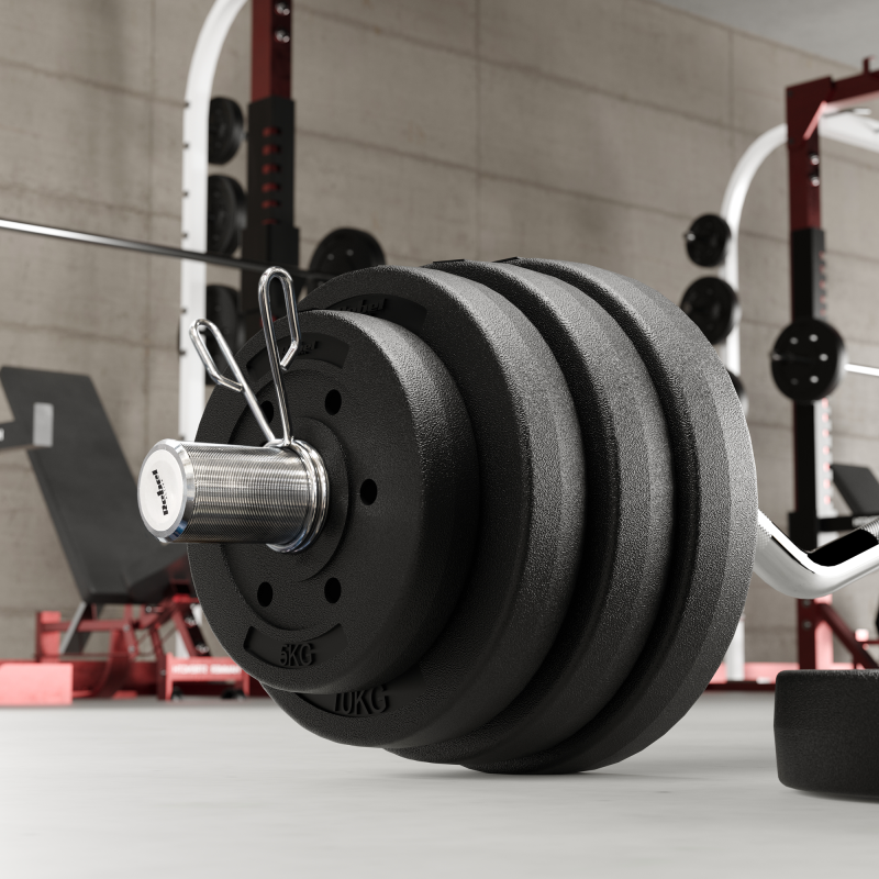 Obciążenie bitumiczne olimpijskie zestaw 4x5kg, otwór 51mm , REBEL ACTIVE