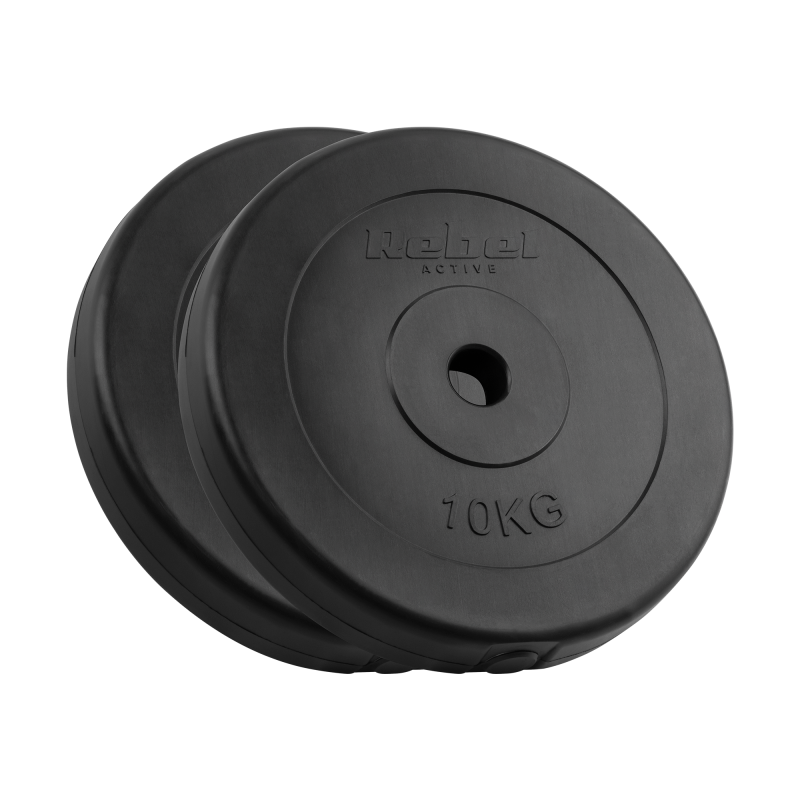 Obciążenie bitumiczne zestaw 2x10kg, otwór 31mm, talerz klasyczny, REBEL ACTIVE
