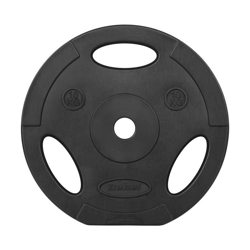 Obciążenie bitumiczne zestaw 2x10kg, otwór 31mm, talerz z uchwytami, REBEL ACTIVE