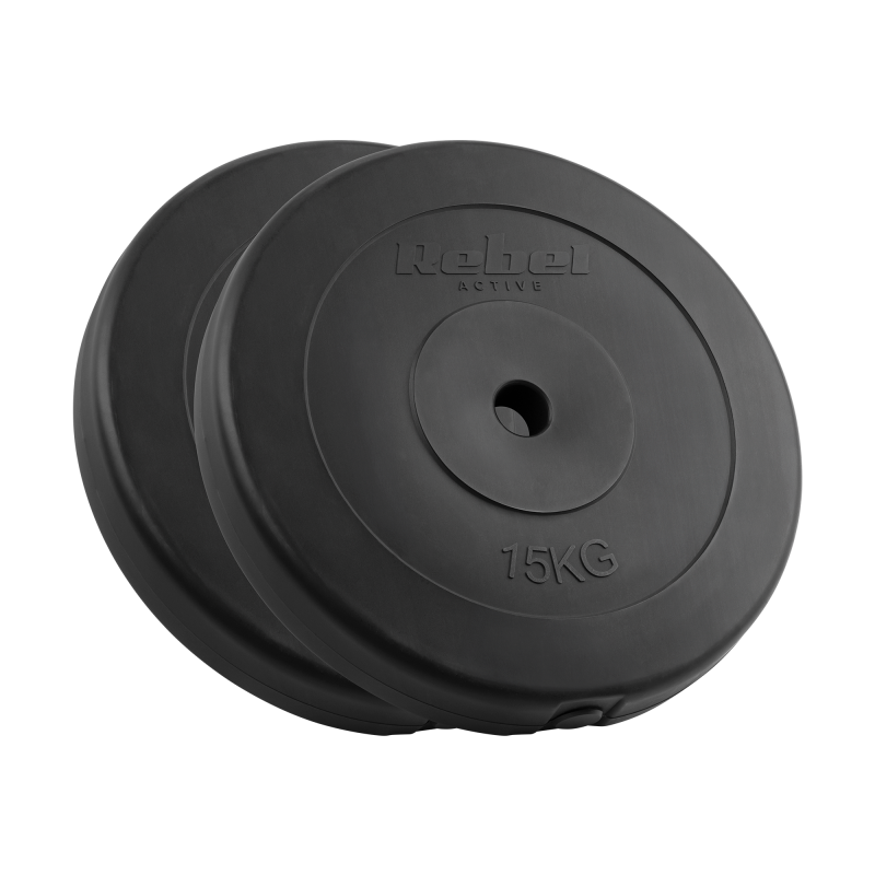 Obciążenie bitumiczne zestaw 2x15kg, otwór 31mm, talerz klasyczny, REBEL ACTIVE