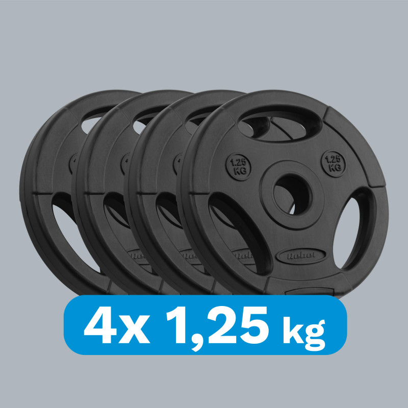 Obciążenie bitumiczne zestaw 4x1.25kg, otwór 31mm, talerz z uchwytami, REBEL ACTIVE