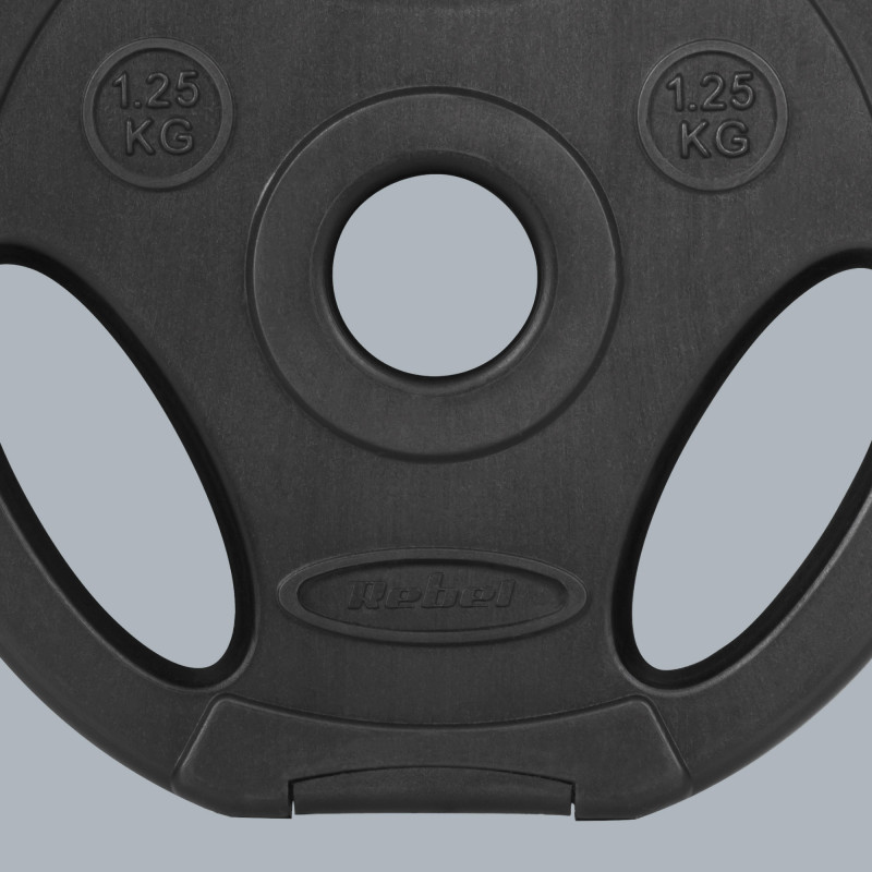 Obciążenie bitumiczne zestaw 4x1.25kg, otwór 31mm, talerz z uchwytami, REBEL ACTIVE