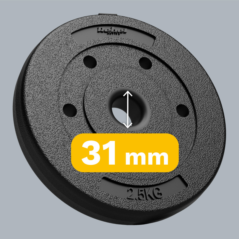 Obciążenie bitumiczne zestaw 4x2.5kg, otwór 31mm, REBEL ACTIVE