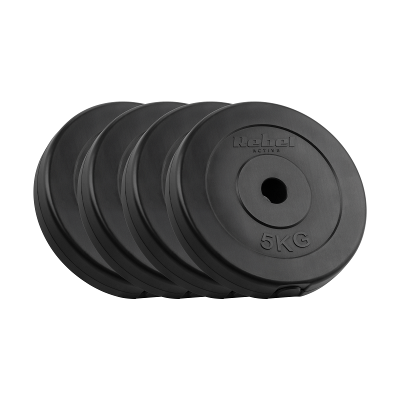 Obciążenie bitumiczne zestaw 4x5kg, otwór 31mm, talerz klasyczny, REBEL ACTIVE