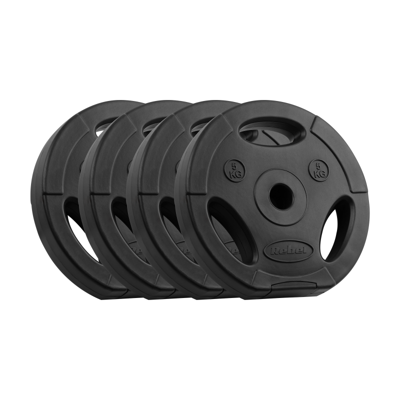 Obciążenie bitumiczne zestaw 4x5kg, otwór 31mm, talerz z uchwytami, REBEL ACTIVE