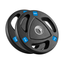 Obciążenie żeliwne olimpijskie gumowane zestaw 2x10kg, otwór 51mm , REBEL ACTIVE