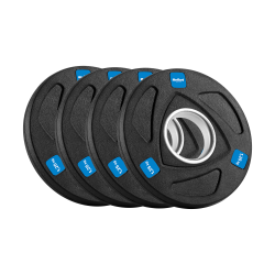 Obciążenie żeliwne olimpijskie gumowane zestaw 4x1.25kg, otwór 51mm , REBEL ACTIVE