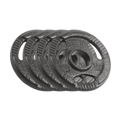 Obciążenie żeliwne olimpijskie zestaw 4x1.25kg, otwór 51mm, talerz z uchwytami, REBEL ACTIVE