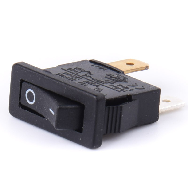 PRZEŁĄCZNIK 10A 250V~ WĄSKI CZARNY H8800V BULGIN 2-PIN