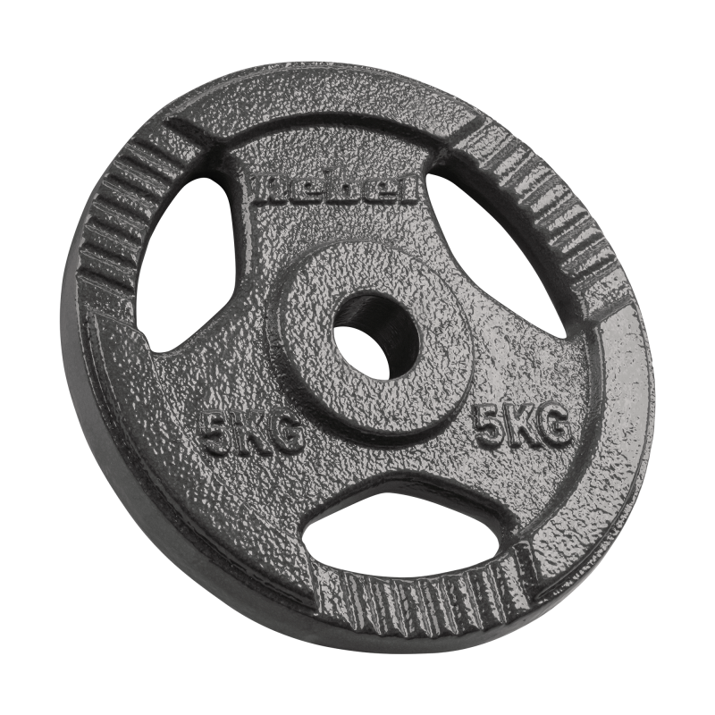 Obciążenie żeliwne zestaw 4x5kg, otwór 31mm, talerz z uchwytami, REBEL ACTIVE