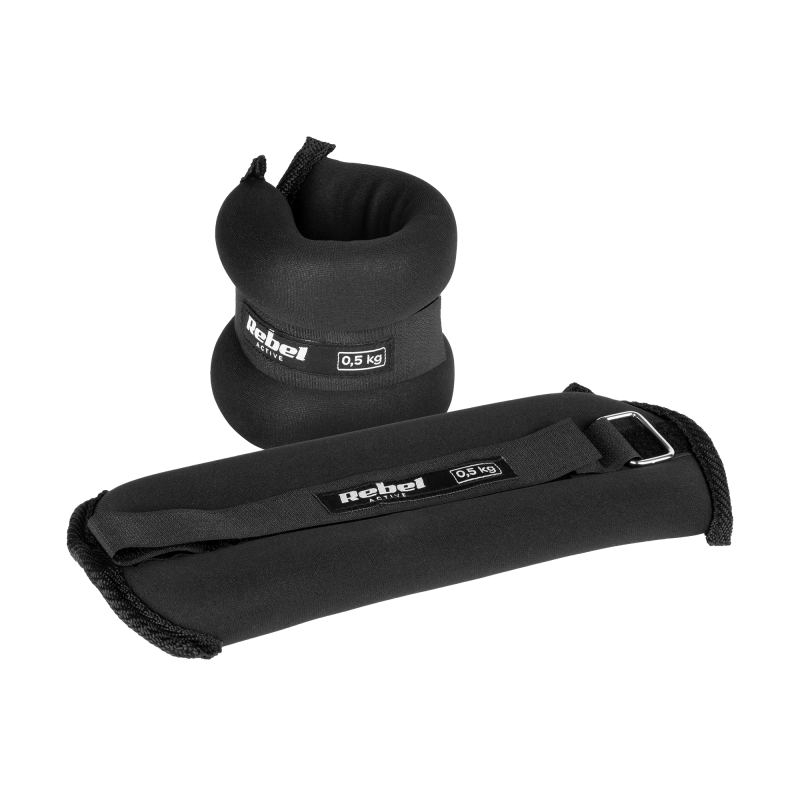 Obciążniki na kostki i nadgarstki 2x0.5kg, REBEL ACTIVE