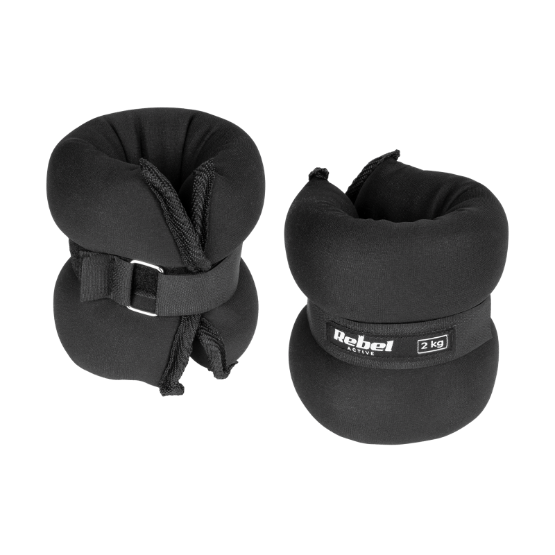 Obciążniki na kostki i nadgarstki 2x2kg, REBEL ACTIVE
