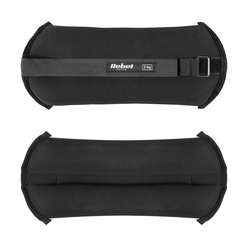 Obciążniki na kostki i nadgarstki 2x2kg, REBEL ACTIVE