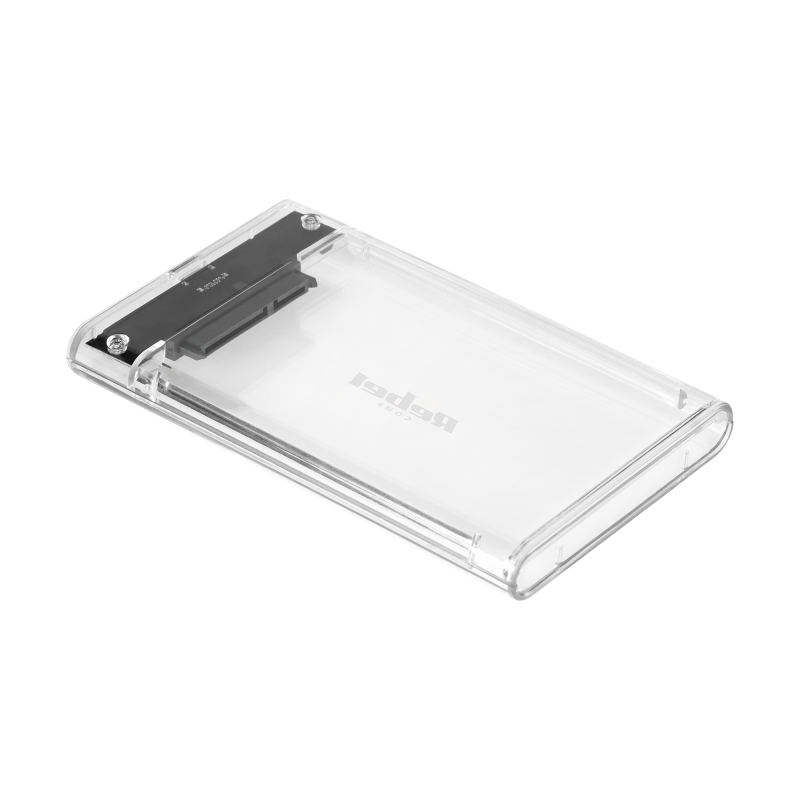 Obudowa dysku 2,5" SATA USB C 3.1 Rebel przeźroczysta