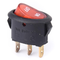 PRZEŁĄCZNIK ON-OFF PODŚW. 220V CZER/BIAŁY/NIEBI