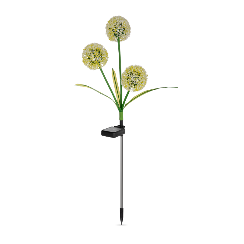 Ogrodowe ozdobne lampki solarne Rebel- czosnek ozdobny