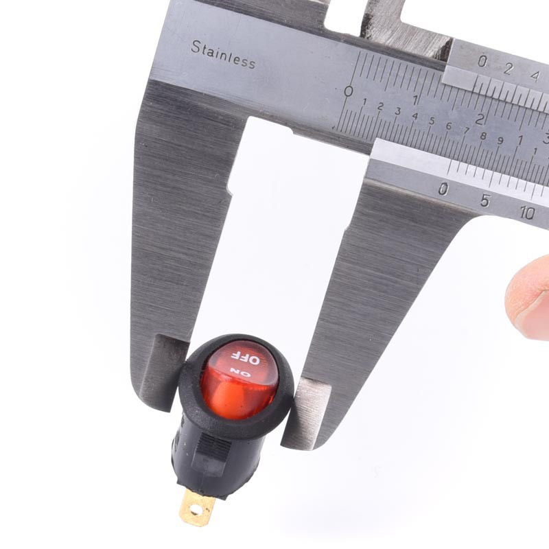 PRZEŁĄCZNIK ON-OFF PODŚW. 220V CZER/BIAŁY/NIEBI