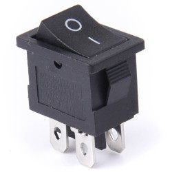 PRZEŁĄCZNIK OFF-(ON); 1 TOR; CZARNY; BEZ PODŚWIETLENIA; PK-BM MONOSTABILNY