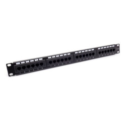 PATCH PANEL 19" UTP KAT.5e 24 PORTY 1U BEZ PODPORY D-LAN