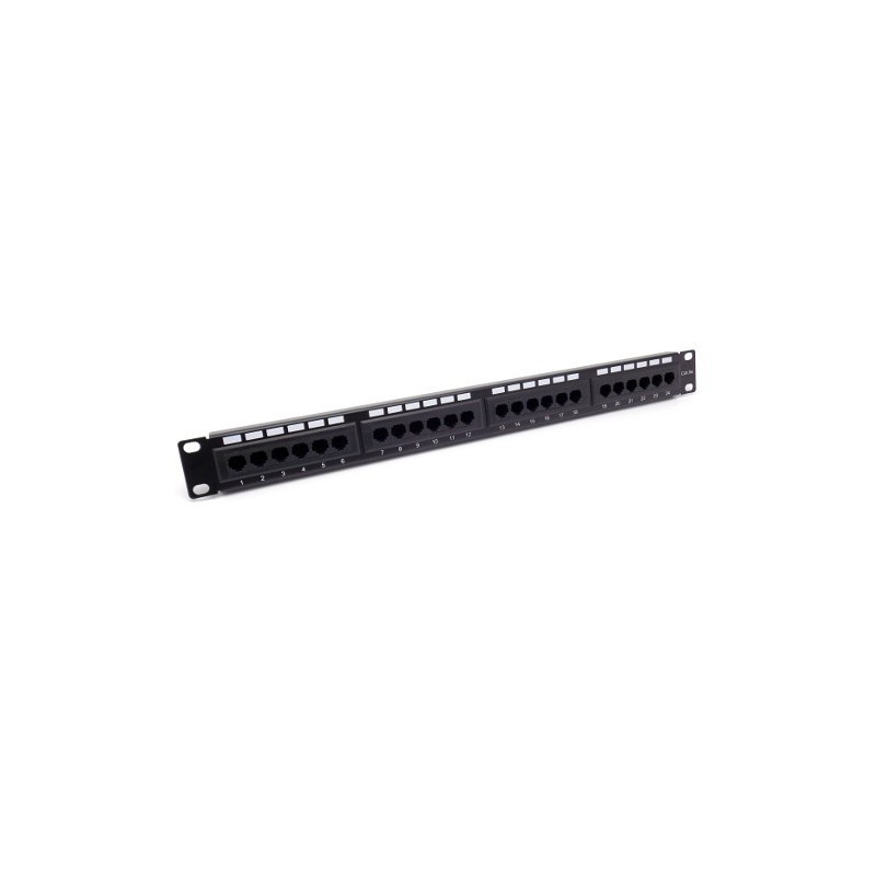 PATCH PANEL 19" UTP KAT.5e 24 PORTY 1U BEZ PODPORY D-LAN