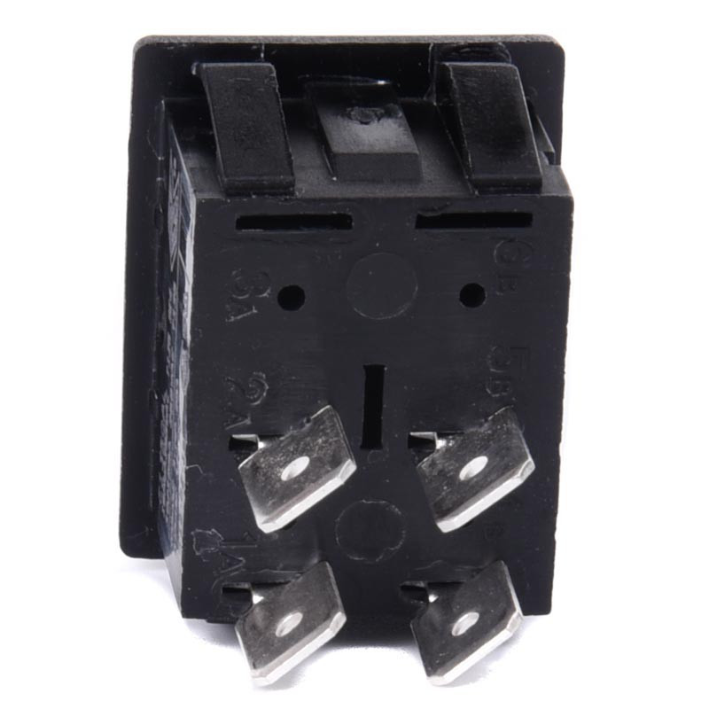 WŁĄCZNIK 2x16A 250V CZARNY 1-0 C1350