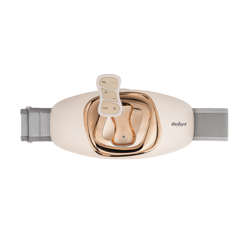 Pas do masażu/ stymulacji mięśni brzucha , grzanie , bezprzewodowy , pilot , REBEL ACTIVE