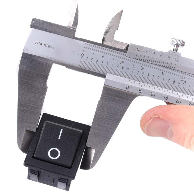 WŁĄCZNIK 2x16A 250V CZARNY 1-0 C1350