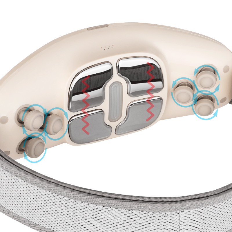 Pas do masażu/ stymulacji mięśni brzucha , grzanie , bezprzewodowy , pilot , REBEL ACTIVE