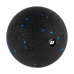 Piłka do masażu 12cm, kolor czarno-niebieski, materiał EPP, REBEL ACTIVE