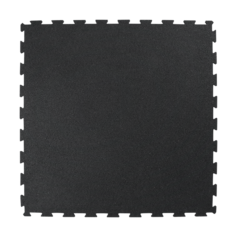 Podłoga gumowa do siłowni, mata pod sprzęt, puzle 1m grubość 20mm, czarna, REBEL ACTIVE